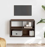 VidaXL Tv-meubel 60x31x39,5 cm bewerkt hout metaal bruin eikenkleurig