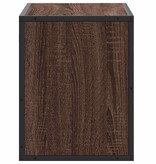 VidaXL Tv-meubel 60x31x39,5 cm bewerkt hout metaal bruin eikenkleurig