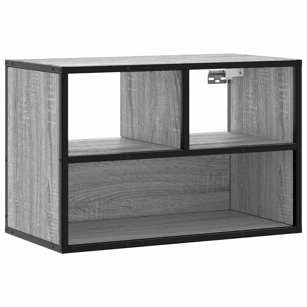 VidaXL Tv-meubel 60x31x39,5 cm bewerkt hout metaal grijs sonoma eiken