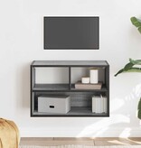 VidaXL Tv-meubel 60x31x39,5 cm bewerkt hout metaal grijs sonoma eiken