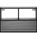 VidaXL Tv-meubel 60x31x39,5 cm bewerkt hout metaal grijs sonoma eiken