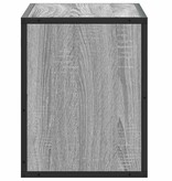 VidaXL Tv-meubel 60x31x39,5 cm bewerkt hout metaal grijs sonoma eiken