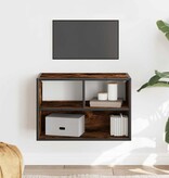 VidaXL Tv-meubel 60x31x39,5cm bewerkt hout metaal gerookt eikenkleurig
