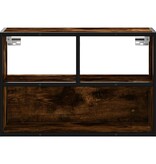 VidaXL Tv-meubel 60x31x39,5cm bewerkt hout metaal gerookt eikenkleurig