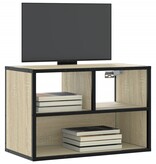 VidaXL Tv-meubel 60x31x39,5 cm bewerkt hout metaal sonoma eikenkleurig
