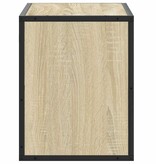VidaXL Tv-meubel 60x31x39,5 cm bewerkt hout metaal sonoma eikenkleurig
