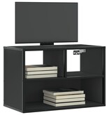 VidaXL Tv-meubel 60x31x39,5 cm bewerkt hout en metaal zwart
