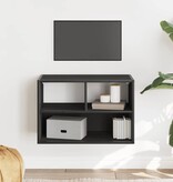 VidaXL Tv-meubel 60x31x39,5 cm bewerkt hout en metaal zwart