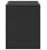 VidaXL Tv-meubel 60x31x39,5 cm bewerkt hout en metaal zwart