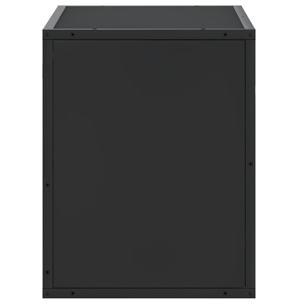 VidaXL Tv-meubel 60x31x39,5 cm bewerkt hout en metaal zwart
