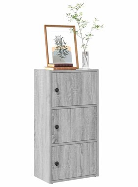 VidaXL Boekenkast 40x24x77 cm bewerkt hout grijs sonoma eikenkleurig