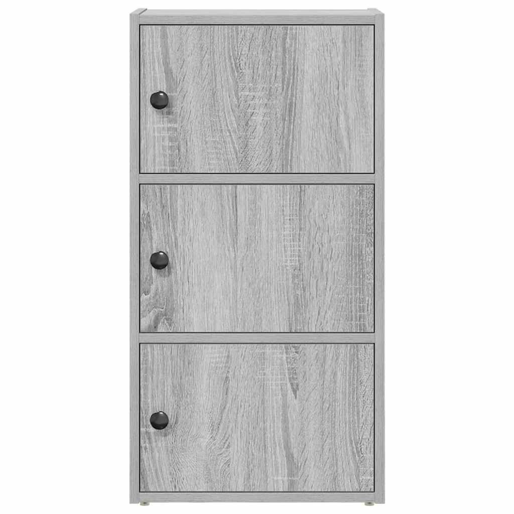 VidaXL Boekenkast 40x24x77 cm bewerkt hout grijs sonoma eikenkleurig