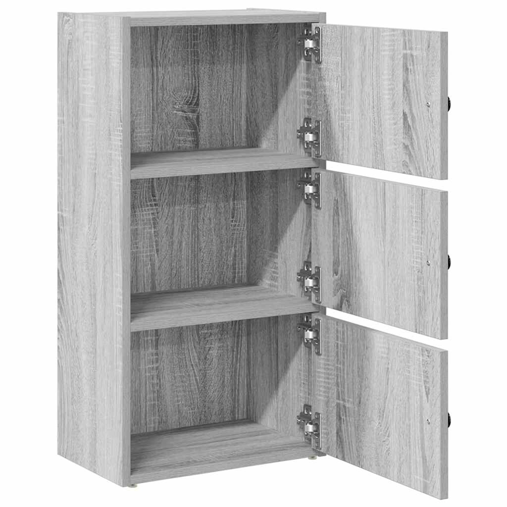 VidaXL Boekenkast 40x24x77 cm bewerkt hout grijs sonoma eikenkleurig