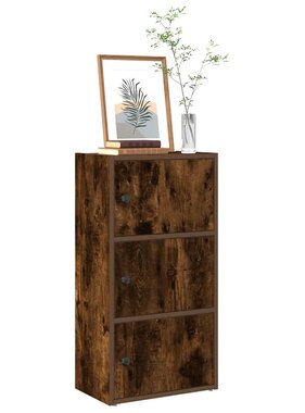 VidaXL Boekenkast 40x24x77 cm bewerkt hout gerookt eikenkleurig