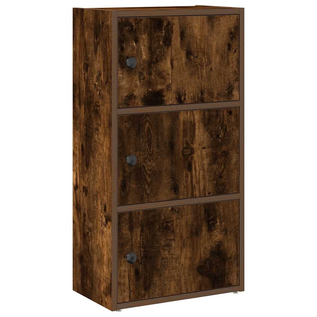 VidaXL Boekenkast 40x24x77 cm bewerkt hout gerookt eikenkleurig