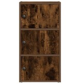 VidaXL Boekenkast 40x24x77 cm bewerkt hout gerookt eikenkleurig