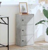 VidaXL Boekenkast 40x24x77 cm bewerkt hout betongrijs