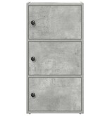 VidaXL Boekenkast 40x24x77 cm bewerkt hout betongrijs