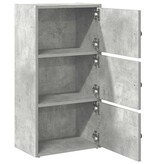 VidaXL Boekenkast 40x24x77 cm bewerkt hout betongrijs