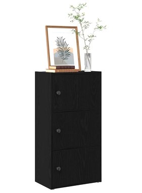 VidaXL Boekenkast 40x24x77 cm bewerkt hout zwart eikenkleurig