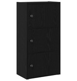 VidaXL Boekenkast 40x24x77 cm bewerkt hout zwart eikenkleurig