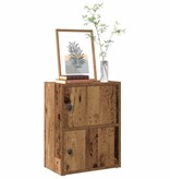 VidaXL Boekenkast 40x24x52 cm bewerkt hout oud houtkleurig