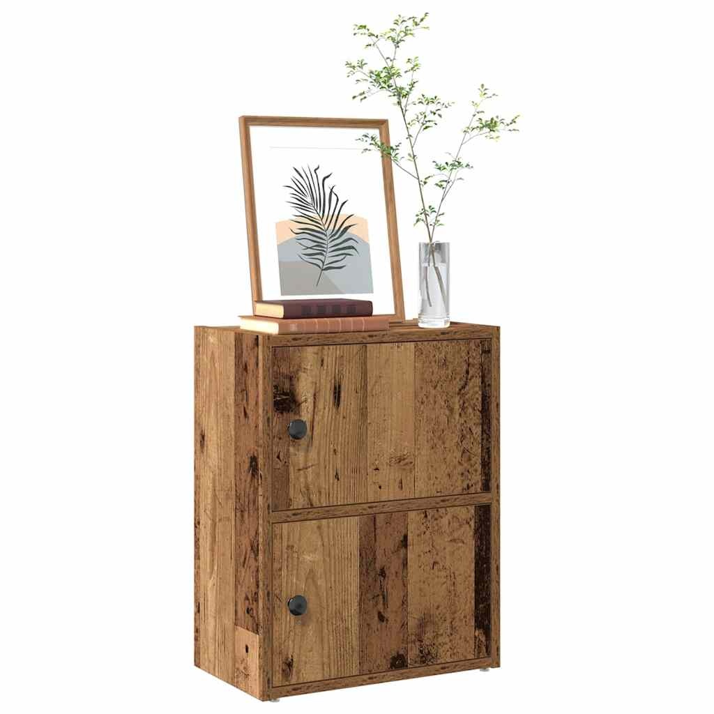 VidaXL Boekenkast 40x24x52 cm bewerkt hout oud houtkleurig