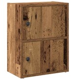 VidaXL Boekenkast 40x24x52 cm bewerkt hout oud houtkleurig