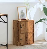 VidaXL Boekenkast 40x24x52 cm bewerkt hout oud houtkleurig