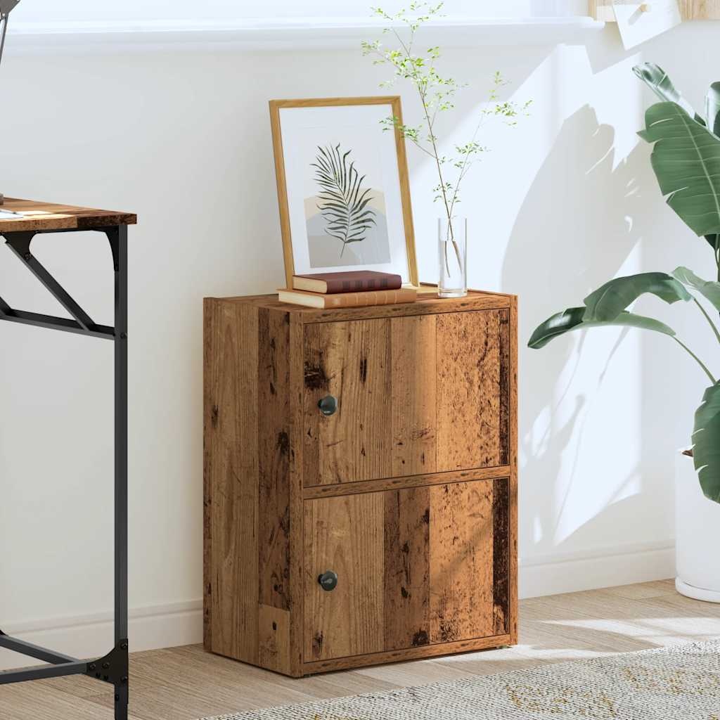 VidaXL Boekenkast 40x24x52 cm bewerkt hout oud houtkleurig