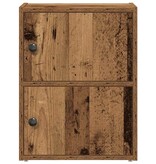VidaXL Boekenkast 40x24x52 cm bewerkt hout oud houtkleurig