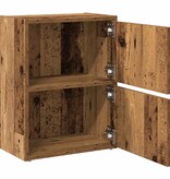 VidaXL Boekenkast 40x24x52 cm bewerkt hout oud houtkleurig