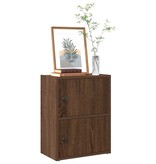 VidaXL Boekenkast 40x24x52 cm bewerkt hout bruin eikenkleurig