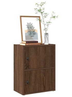 VidaXL Boekenkast 40x24x52 cm bewerkt hout bruin eikenkleurig