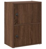 VidaXL Boekenkast 40x24x52 cm bewerkt hout bruin eikenkleurig