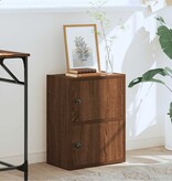VidaXL Boekenkast 40x24x52 cm bewerkt hout bruin eikenkleurig