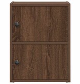 VidaXL Boekenkast 40x24x52 cm bewerkt hout bruin eikenkleurig
