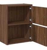 VidaXL Boekenkast 40x24x52 cm bewerkt hout bruin eikenkleurig