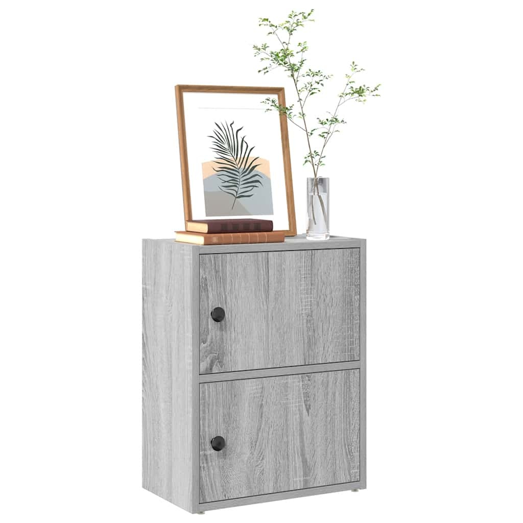 VidaXL Boekenkast 40x24x52 cm bewerkt hout grijs sonoma eikenkleurig