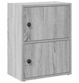 VidaXL Boekenkast 40x24x52 cm bewerkt hout grijs sonoma eikenkleurig