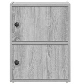 VidaXL Boekenkast 40x24x52 cm bewerkt hout grijs sonoma eikenkleurig