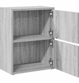 VidaXL Boekenkast 40x24x52 cm bewerkt hout grijs sonoma eikenkleurig