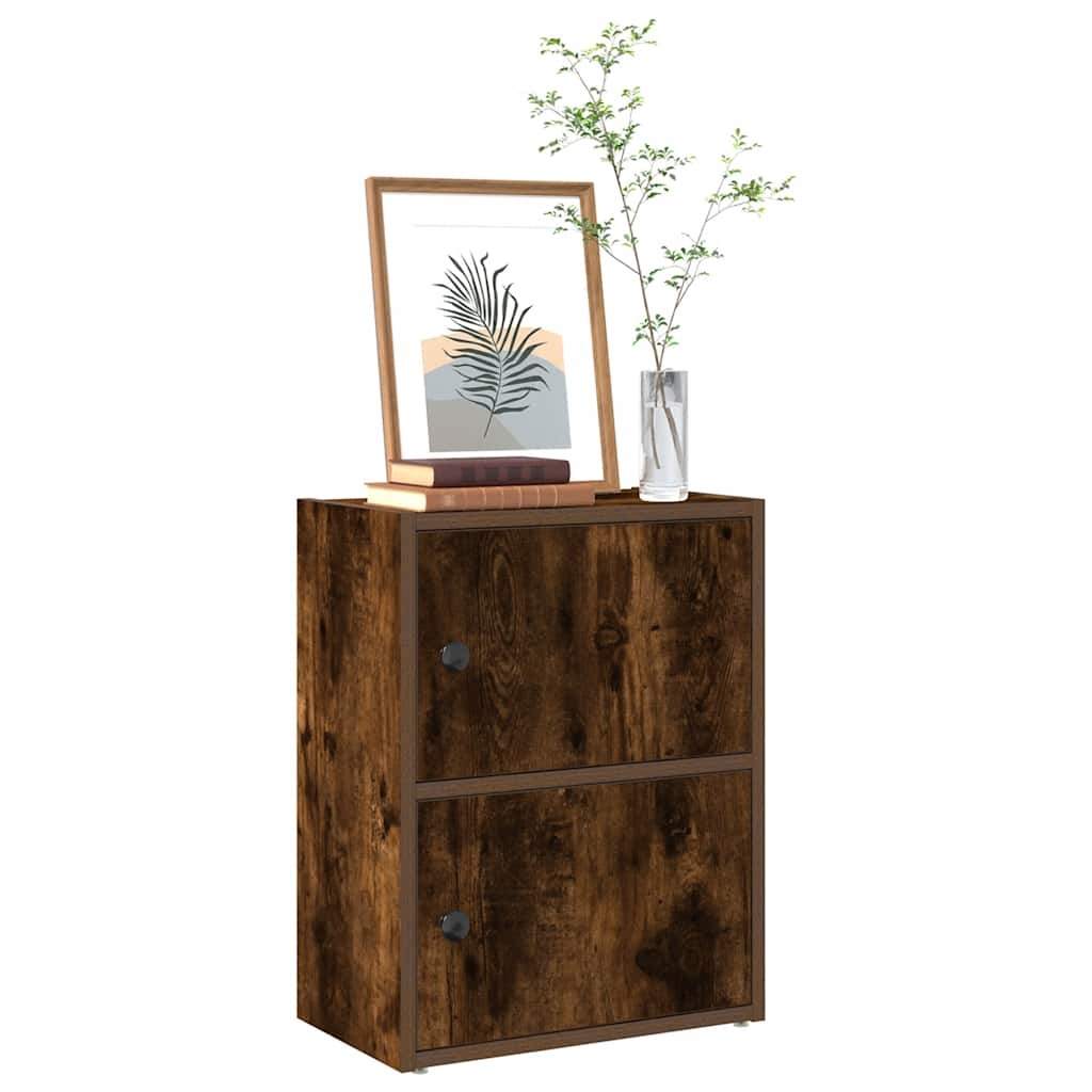 VidaXL Boekenkast 40x24x52 cm bewerkt hout gerookt eikenkleurig