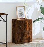VidaXL Boekenkast 40x24x52 cm bewerkt hout gerookt eikenkleurig