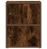 VidaXL Boekenkast 40x24x52 cm bewerkt hout gerookt eikenkleurig
