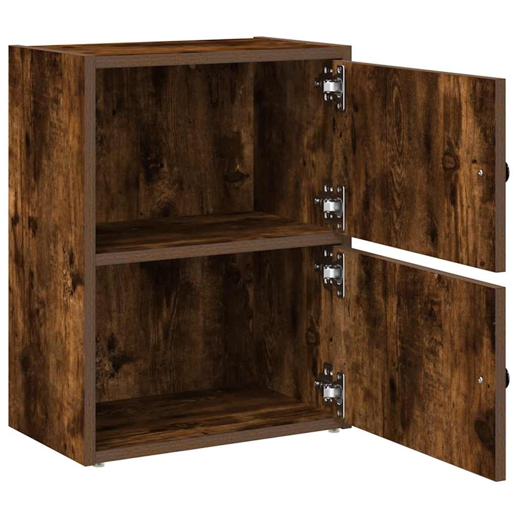 VidaXL Boekenkast 40x24x52 cm bewerkt hout gerookt eikenkleurig