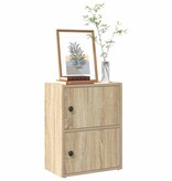 VidaXL Boekenkast 40x24x52 cm bewerkt hout sonoma eikenkleurig