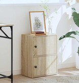 VidaXL Boekenkast 40x24x52 cm bewerkt hout sonoma eikenkleurig