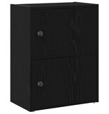 VidaXL Boekenkast 40x24x52 cm bewerkt hout zwart eikenkleurig