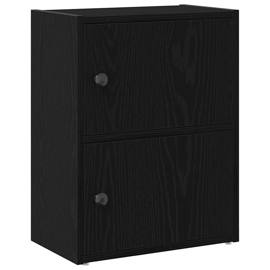VidaXL Boekenkast 40x24x52 cm bewerkt hout zwart eikenkleurig